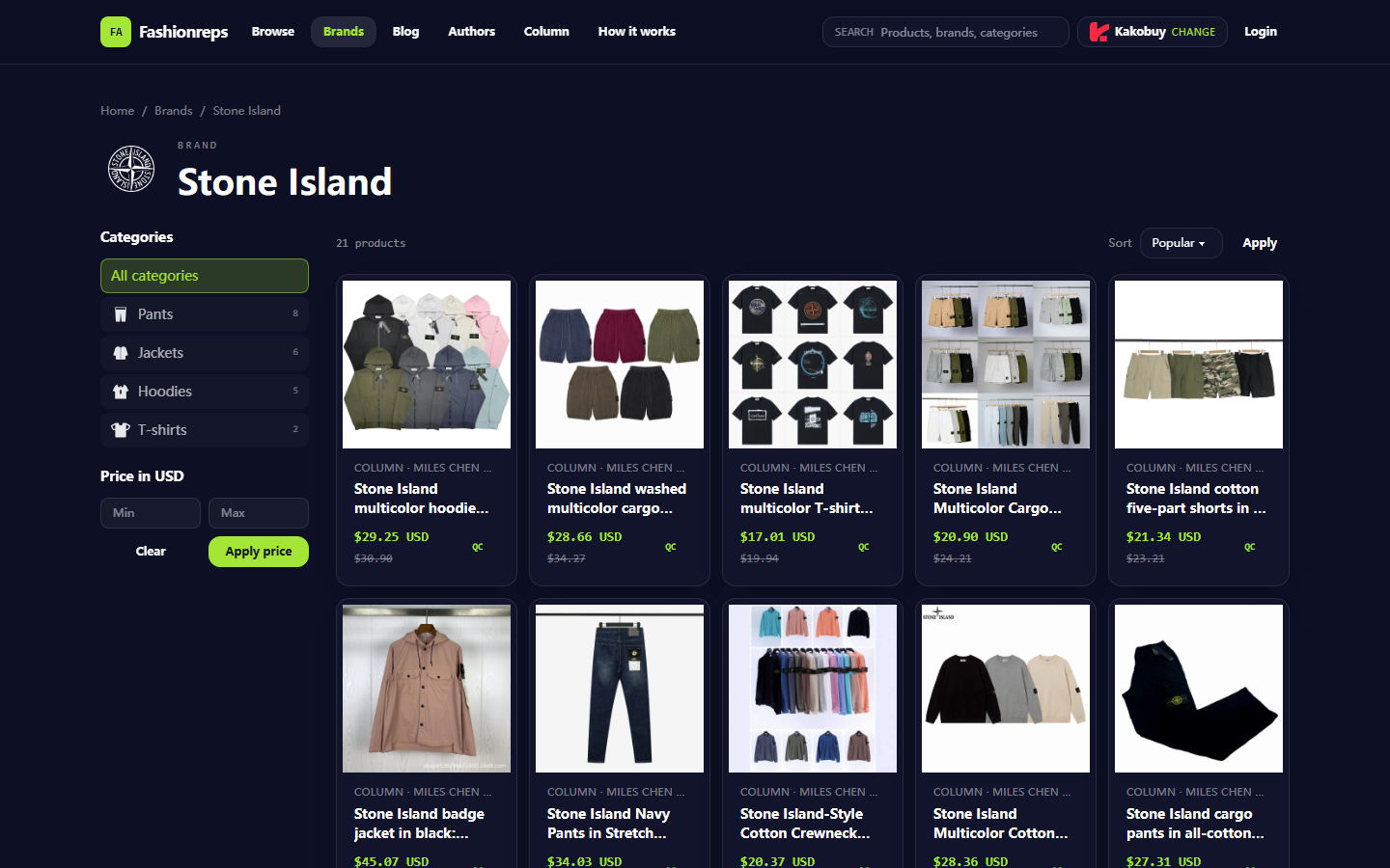Stone Island Knitwear Cost Guide