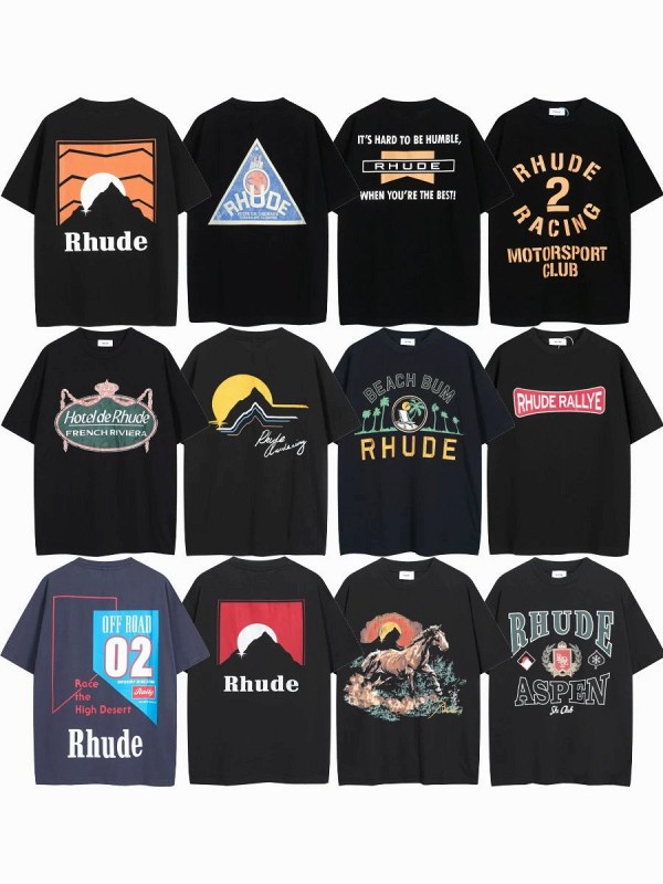 Rhude "Dark"-Serie T-Shirt-Kollektion im Test: Kasten-Prints aus Baumwolle, getestet