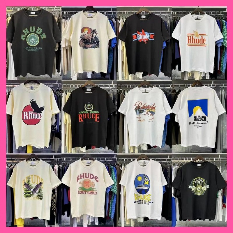 Rhude Streetwear T-Shirt-Kollektion Test: 220g langstapelige Baumwolle im lockeren Schnitt