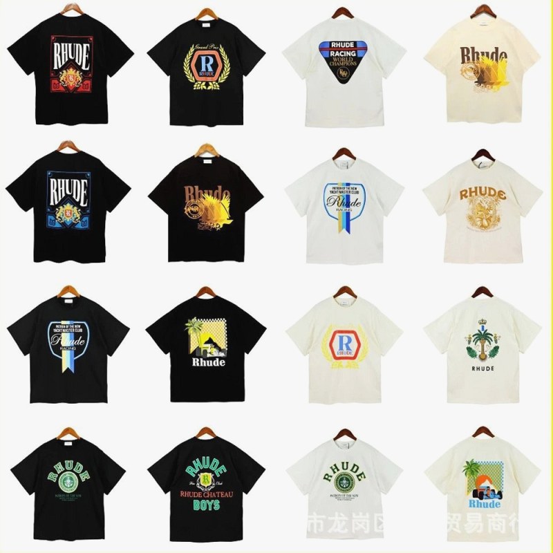 Rhude Trendy Printed T-Shirt Review: 240g Cotton, Measured and Worn